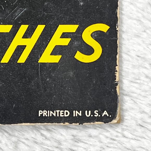 1940s Big Smith Work Shirts Advertising Sign 19" Cardboard Easel Back Display - Picture 13 of 16